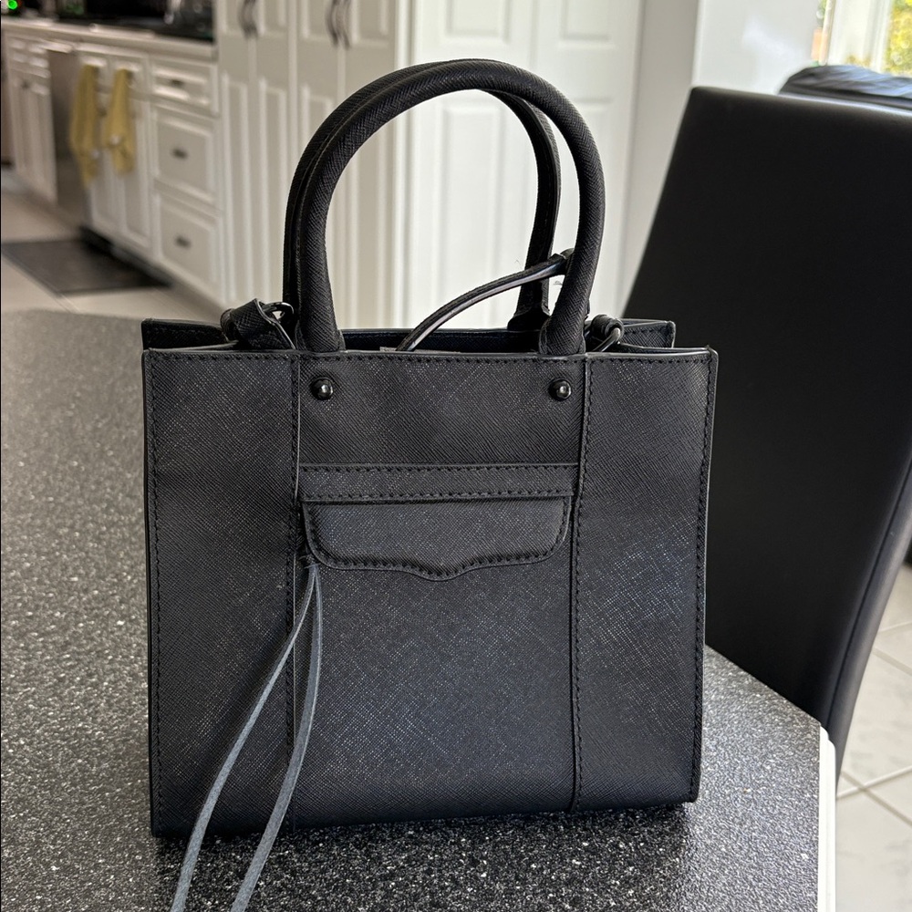 Rebecca Minkoff structured Black bag with crossbody strap